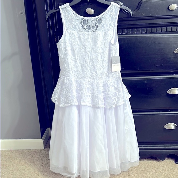 Pastourelle By Pippa and Julie White Dress Size 12 First Communion Wedding NWT - Picture 1 of 7